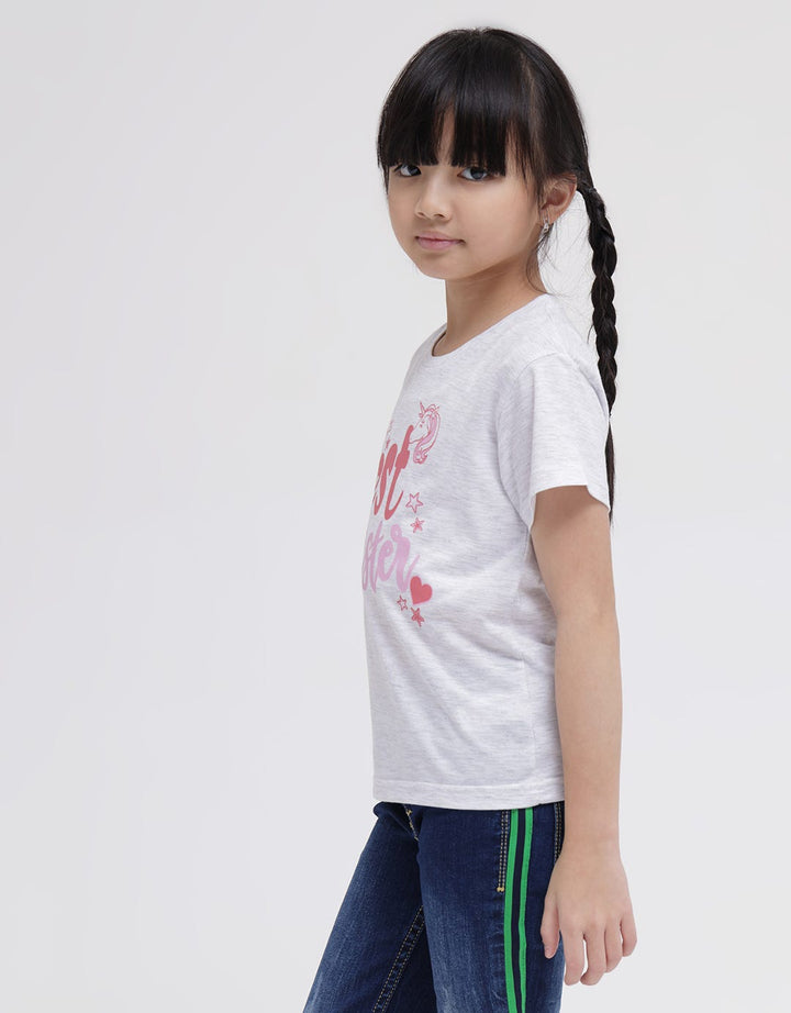 Little M Short Sleeve T-Shirt Print Best Sister