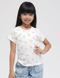 Little M Print Text Kaos Anak Perempuan