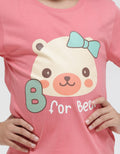 Little M Letter Bear Kaos Anak Perempuan