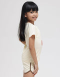 Little M Short Sleeve T-Shirt Animal Letter For Girrafe