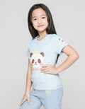 Little M Letter For Panda Girls T-Shirt