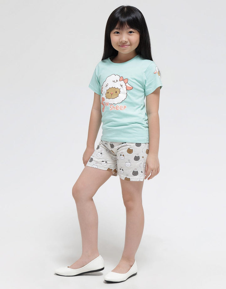 Little M L For Sheep Kaos Anak Perempuan