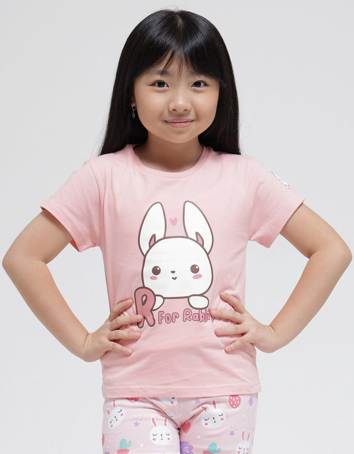 Little M R For Rabbit Kaos Anak Perempuan