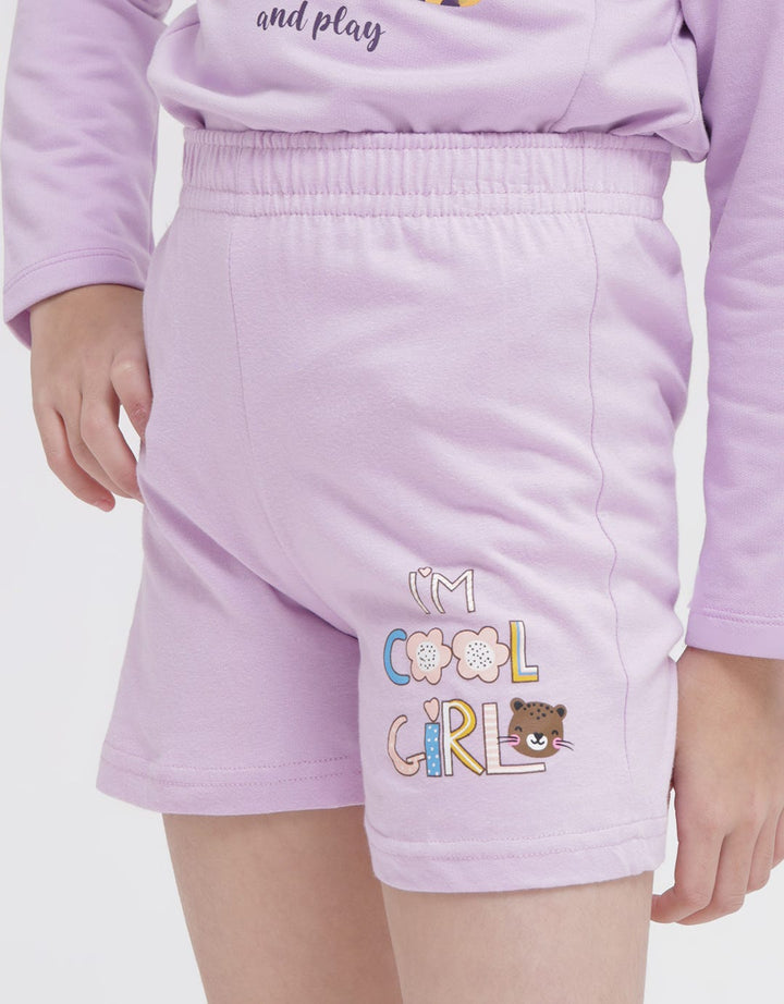 Little M Short Pants Short Cool Girl Cat