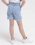 Little M Short Denim Paperbag Kancing Colorful