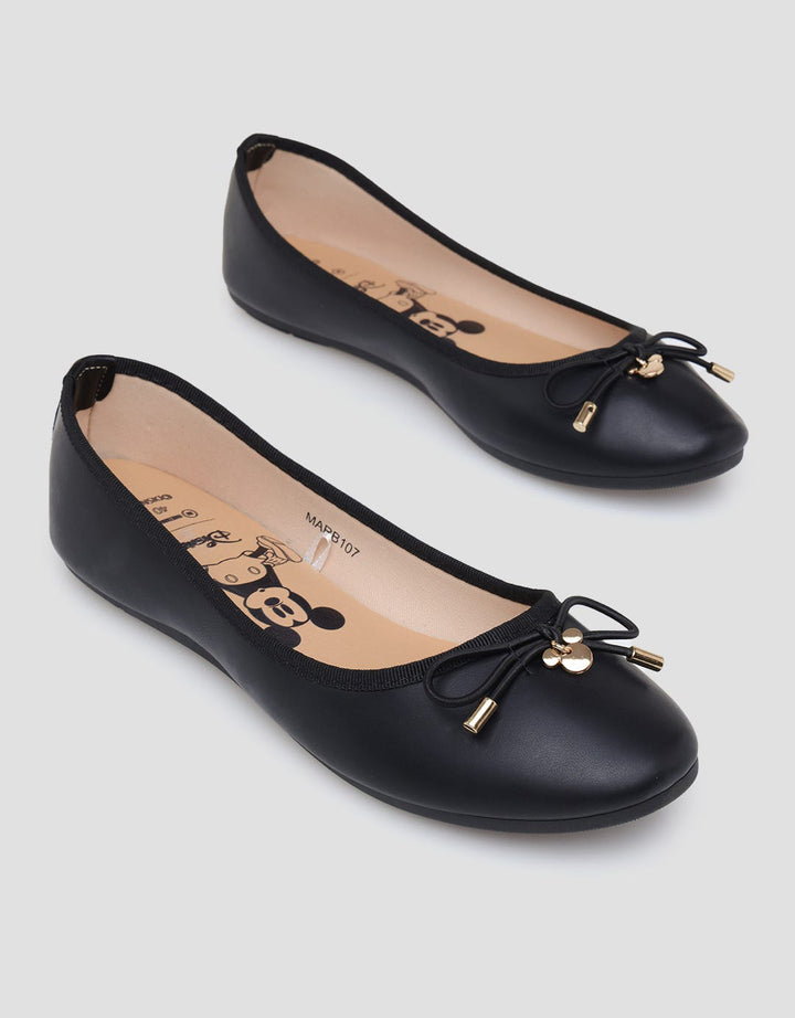 Disney Ballerina Ribbon Flat Shoes Wanita