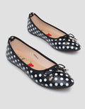 Disney Ballerina Ribbon Flat Shoes Wanita
