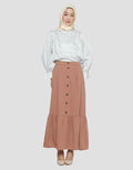 Annisa Layer Button Front Rok Wanita