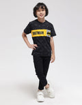 Character Batman Logo Print Kaos Anak Laki-laki