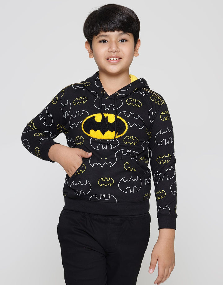 Character Sweater Hood Batman Print Logo Towel