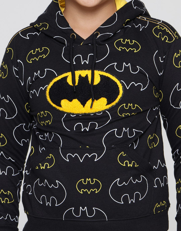 Character Sweater Hood Batman Print Logo Towel