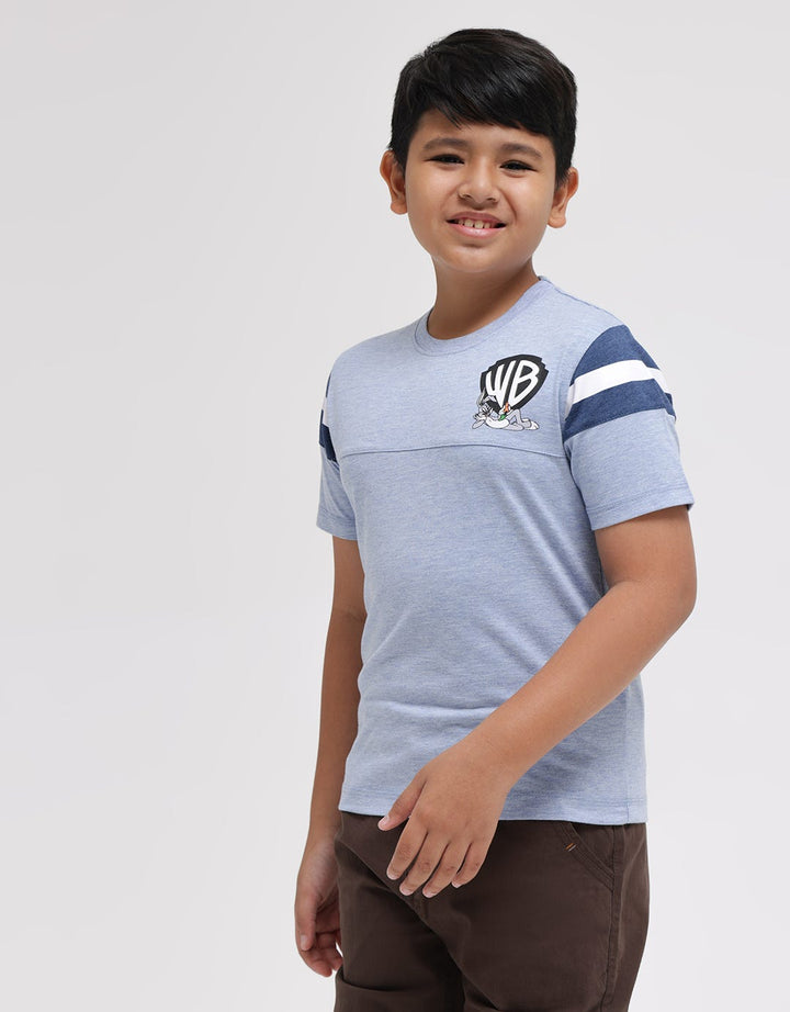 Character Short Sleeve T-Shirt Print Looney Toons Bugs Standing