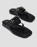 Details Gold Chain Buckle Women Sandals