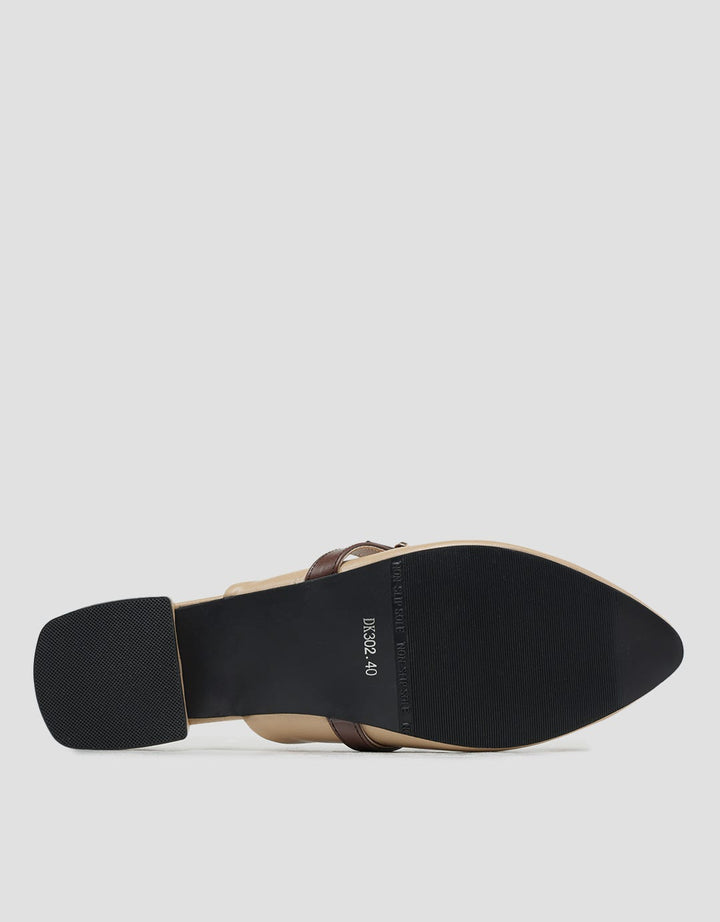 Details Dk302 Buckle Mules Sandal Wanita