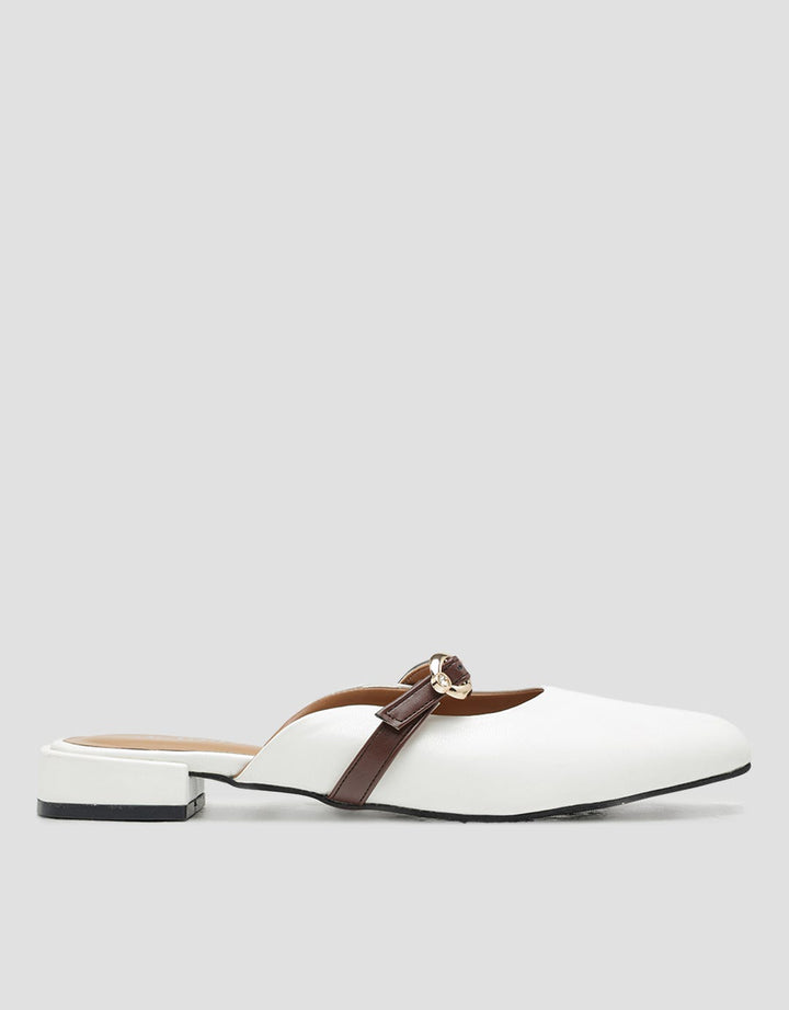 Details Dk302 Buckle Mules Sandal Wanita