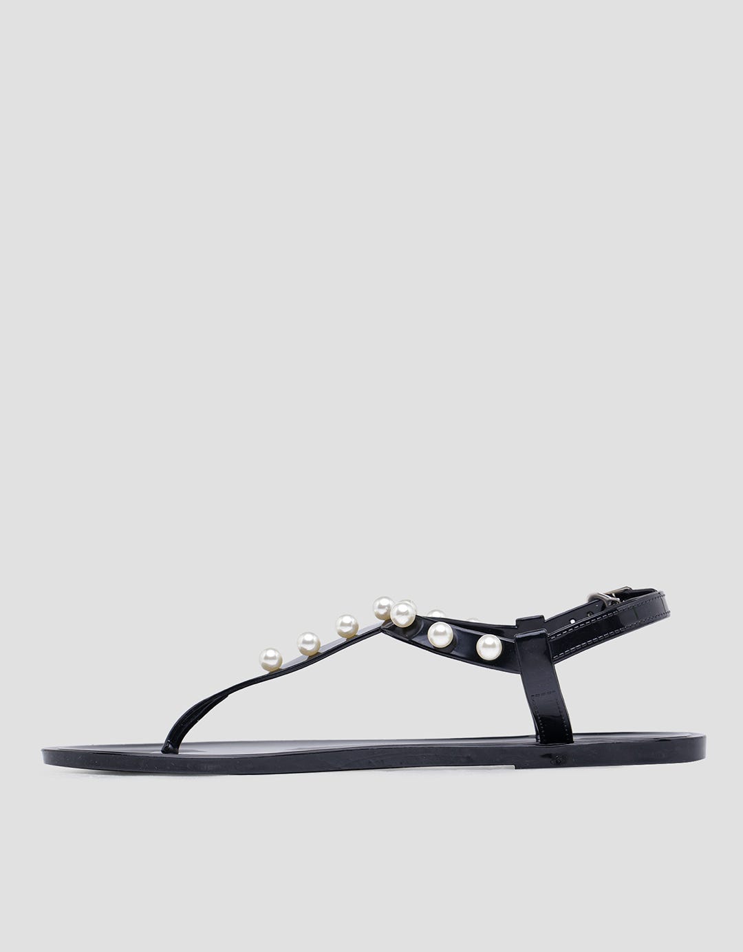 Details T Bar Pearl Sandal Slingback Wanita