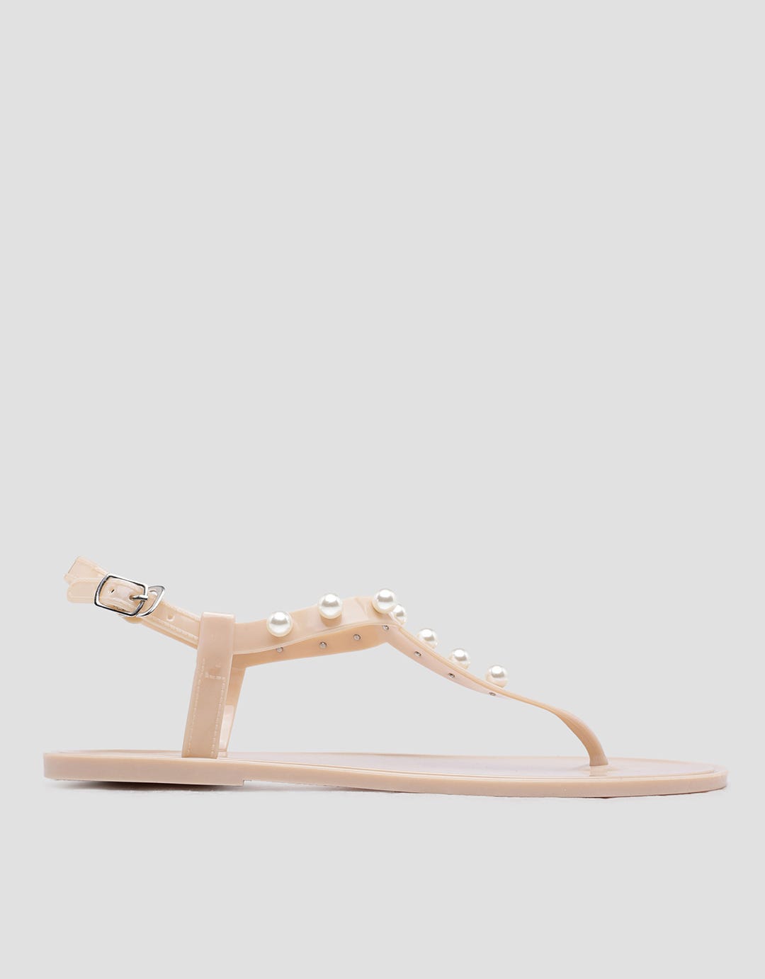 Details T Bar Pearl Sandal Slingback Wanita