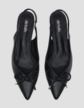 Details Slingback Shoes  With Ribbon Women