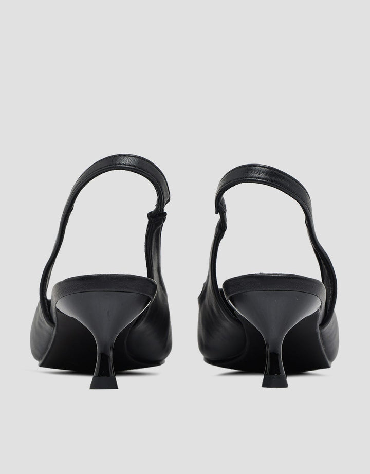 Details Slingback Shoes  With Ribbon Women