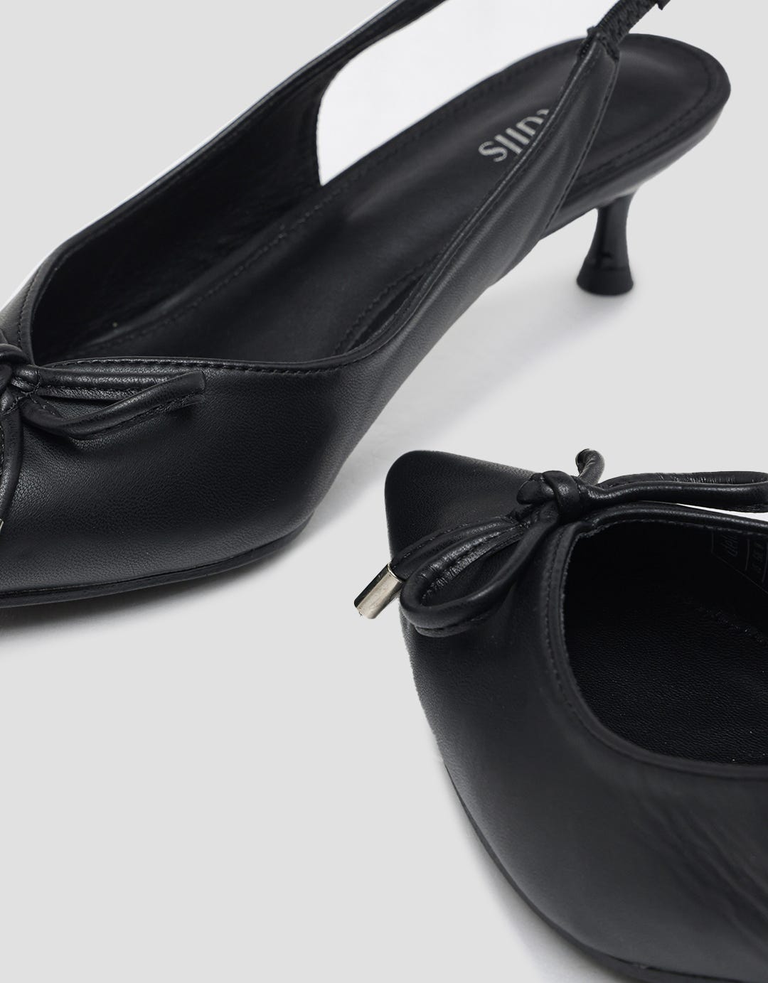 Details Slingback Shoes  With Ribbon Women