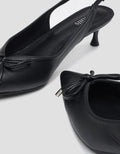 Details Slingback Shoes  With Ribbon Women