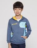 Little M Dino Cucuk Jaket Anak Laki-Laki