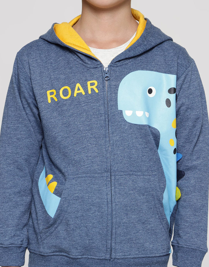 Little M Dino Cucuk Jaket Anak Laki-Laki