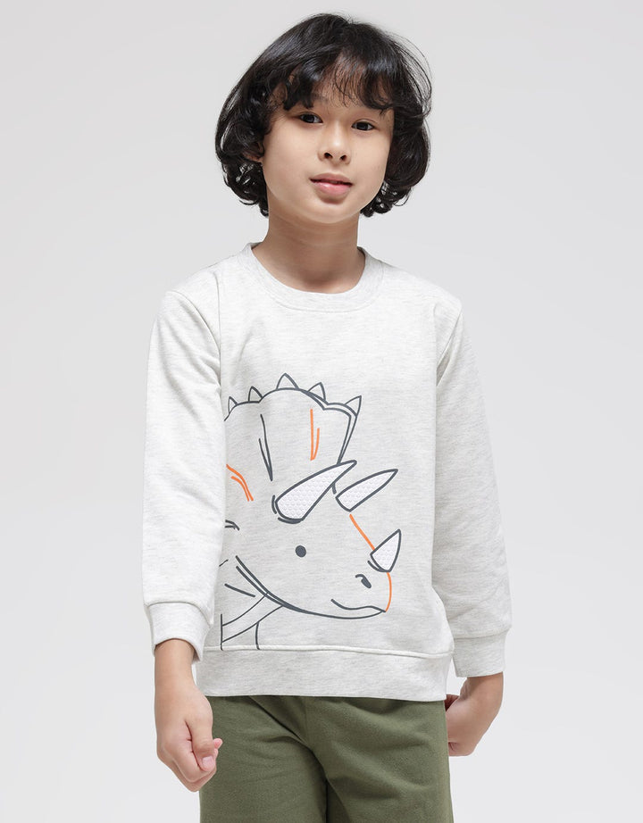 Little M Sweater Dino Outline