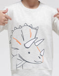 Little M Sweater Dino Outline
