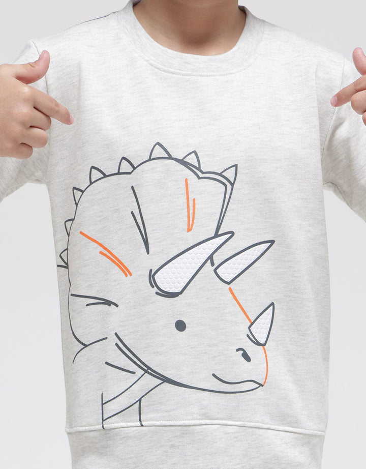 Little M Sweater Dino Outline
