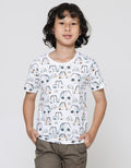 Little M Print Car Boys Short Sleeve T-Shirt