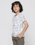 Little M Print Car Boys Short Sleeve T-Shirt
