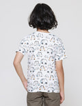 Little M Print Car Boys Short Sleeve T-Shirt