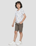 Little M Print Car Boys Short Sleeve T-Shirt