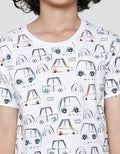 Little M Print Car Boys Short Sleeve T-Shirt