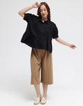 Details Frills Front Blouse Wanita
