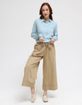 Details Long Pants With Front Ribbon 