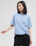 Details Bow Side Knit Women's T-Shirt