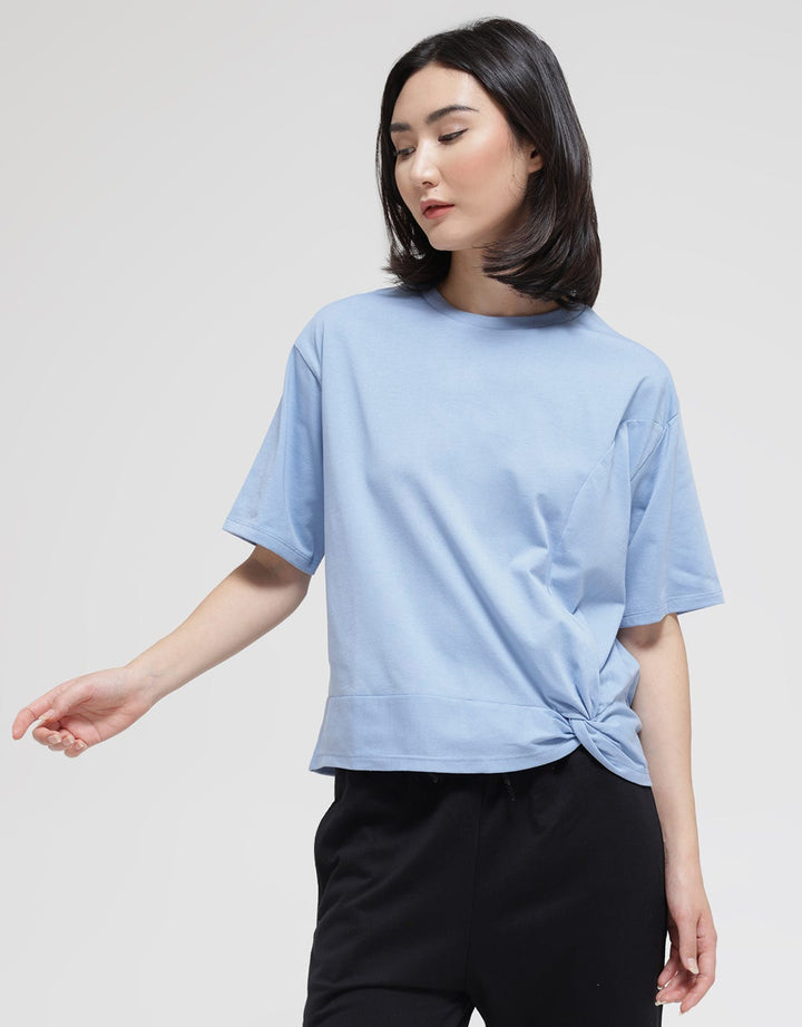 Details Bow Side Knit Women's T-Shirt