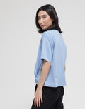 Details Bow Side Knit Women's T-Shirt