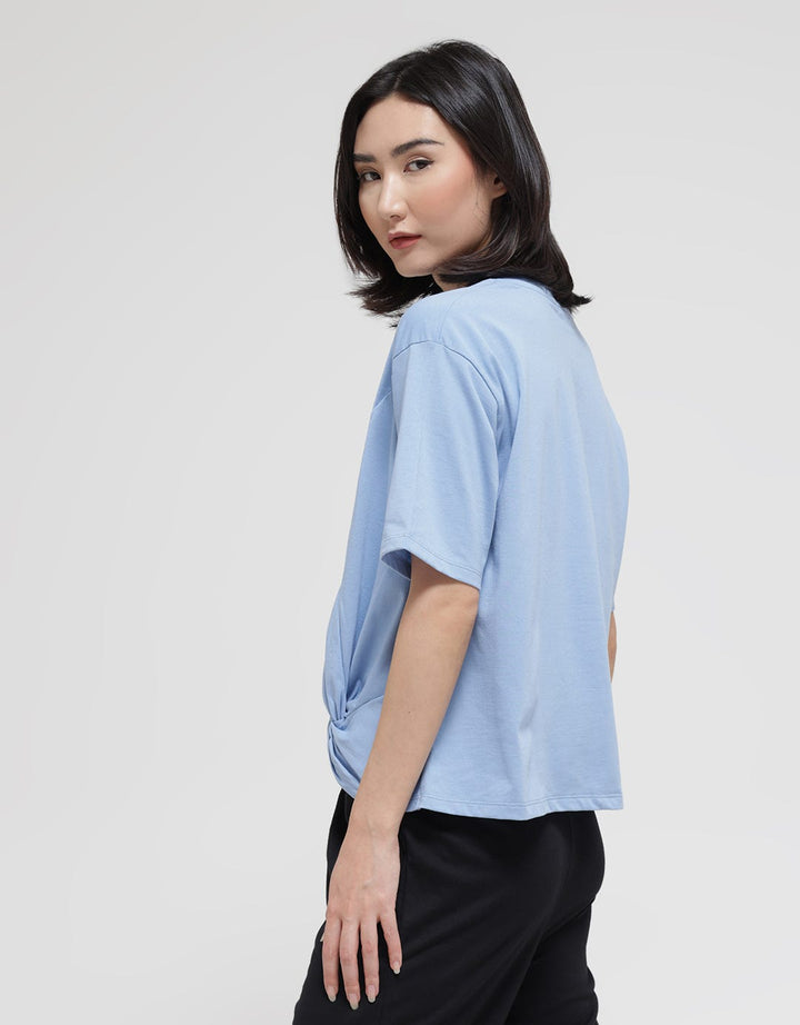 Details Bow Side Knit Women's T-Shirt