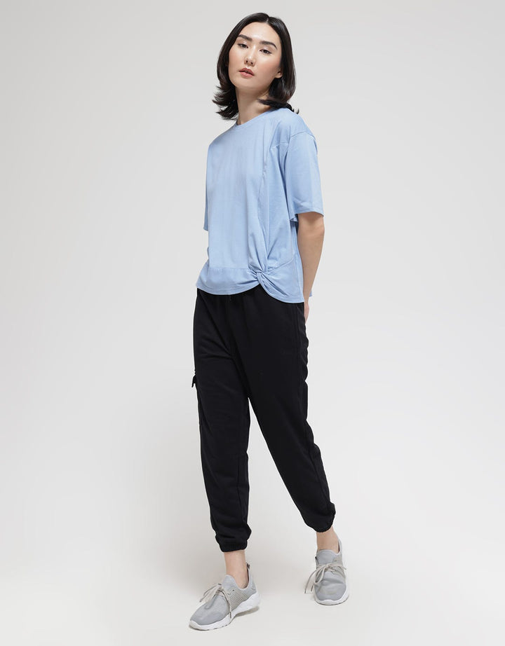 Details Bow Side Knit Women's T-Shirt