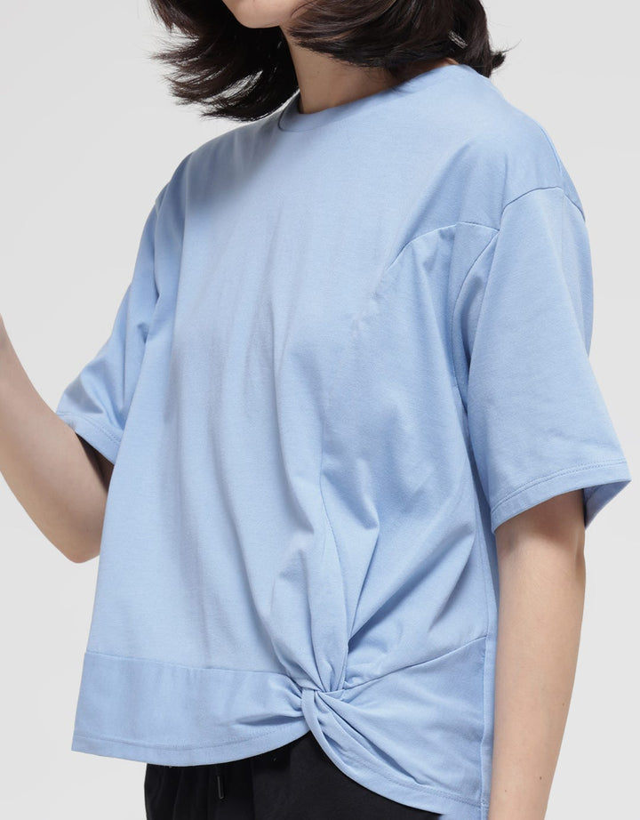 Details Bow Side Knit Women's T-Shirt