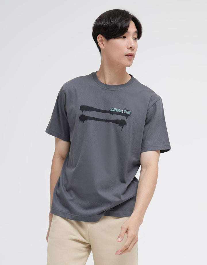 American Jeans Short Sleeve T-Shirt Reg Front And Back Print