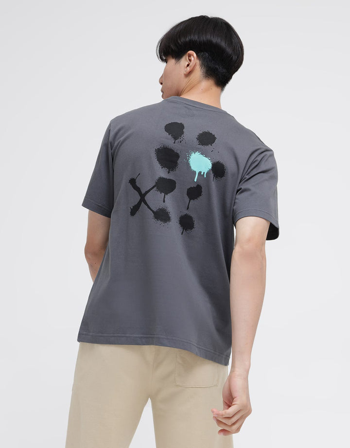 American Jeans Short Sleeve T-Shirt Reg Front And Back Print