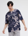 American Jeans Short Sleeve T-Shirt Oversized Tie Dye Front Print