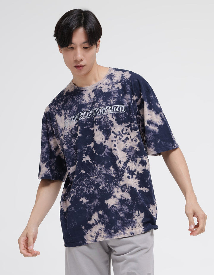 American Jeans Short Sleeve T-Shirt Oversized Tie Dye Front Print