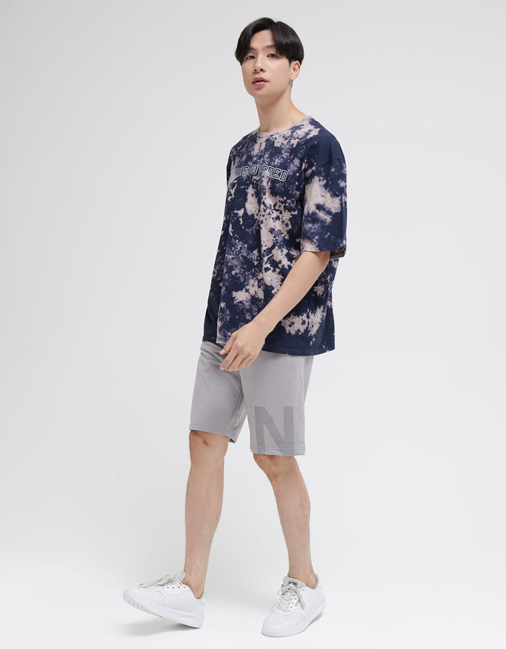 American Jeans Short Sleeve T-Shirt Oversized Tie Dye Front Print