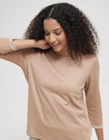Connexion Sabrina Long Roll Up Kaos Wanita