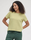 Connexion Textured Plain Women's T-Shirt